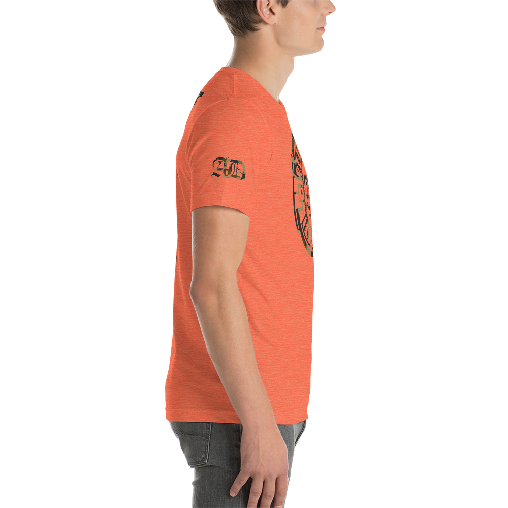 AD Mens Short Sleeve Camouflage Logo