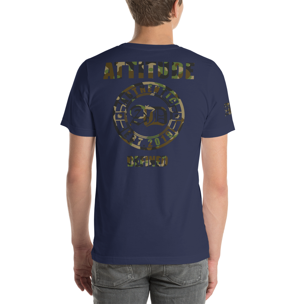 AD Mens Short Sleeve Camouflage Logo