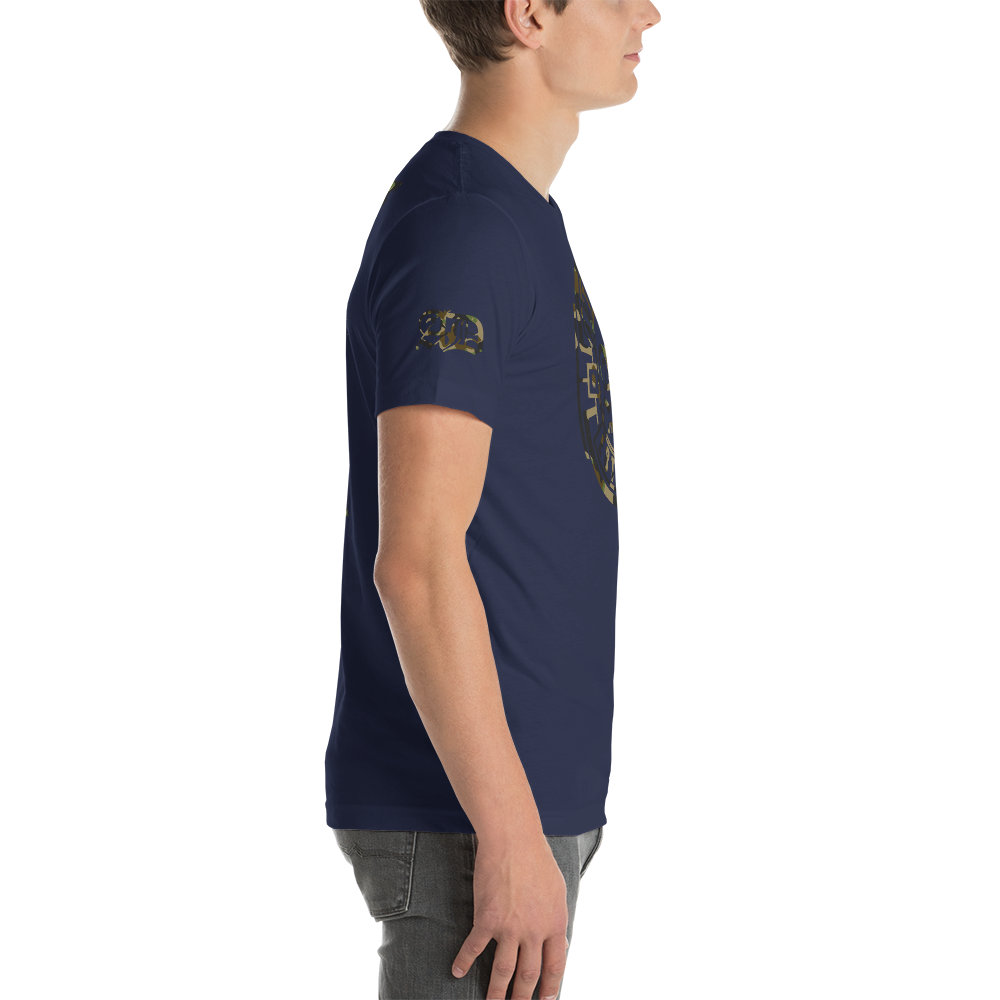 AD Mens Short Sleeve Camouflage Logo