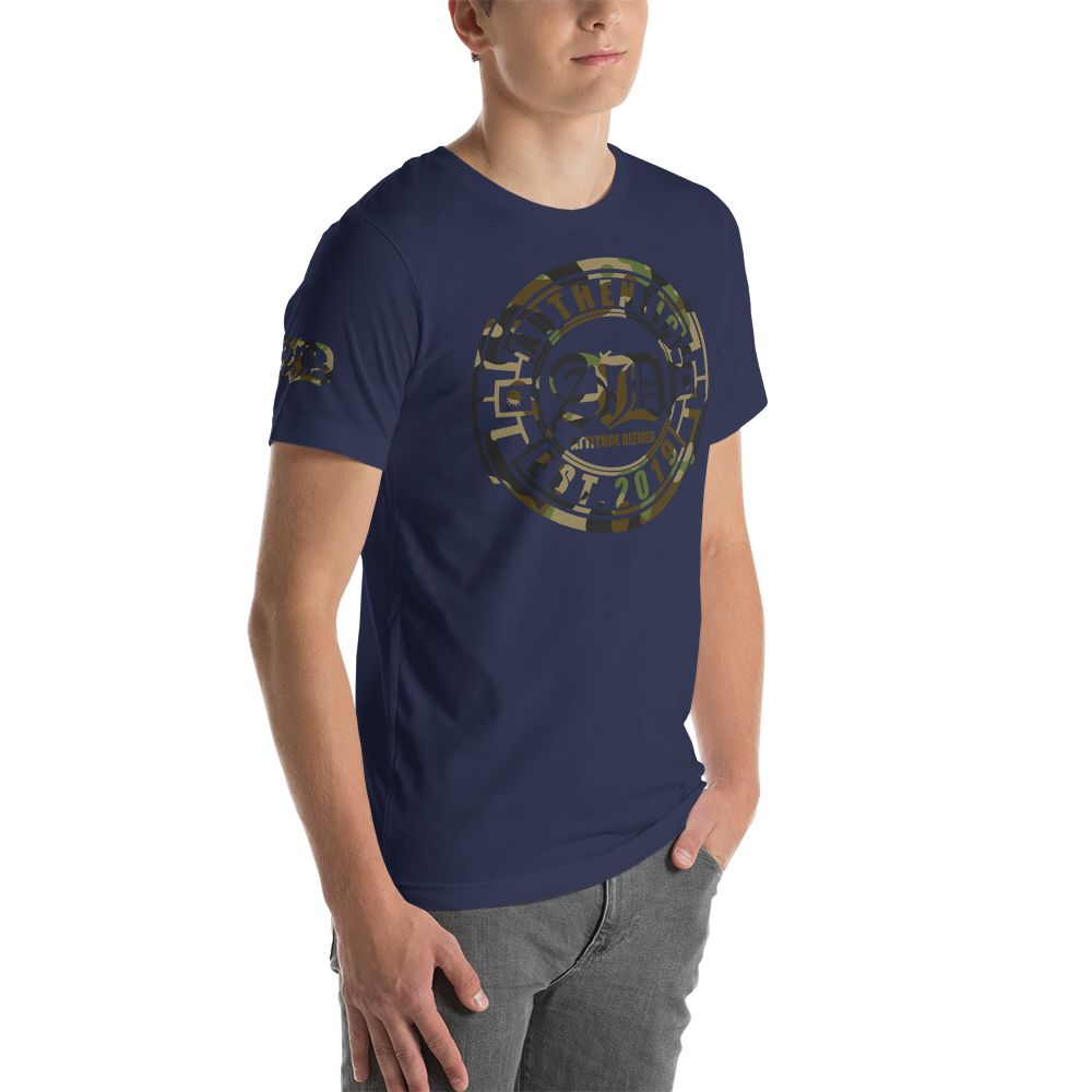AD Mens Short Sleeve Camouflage Logo