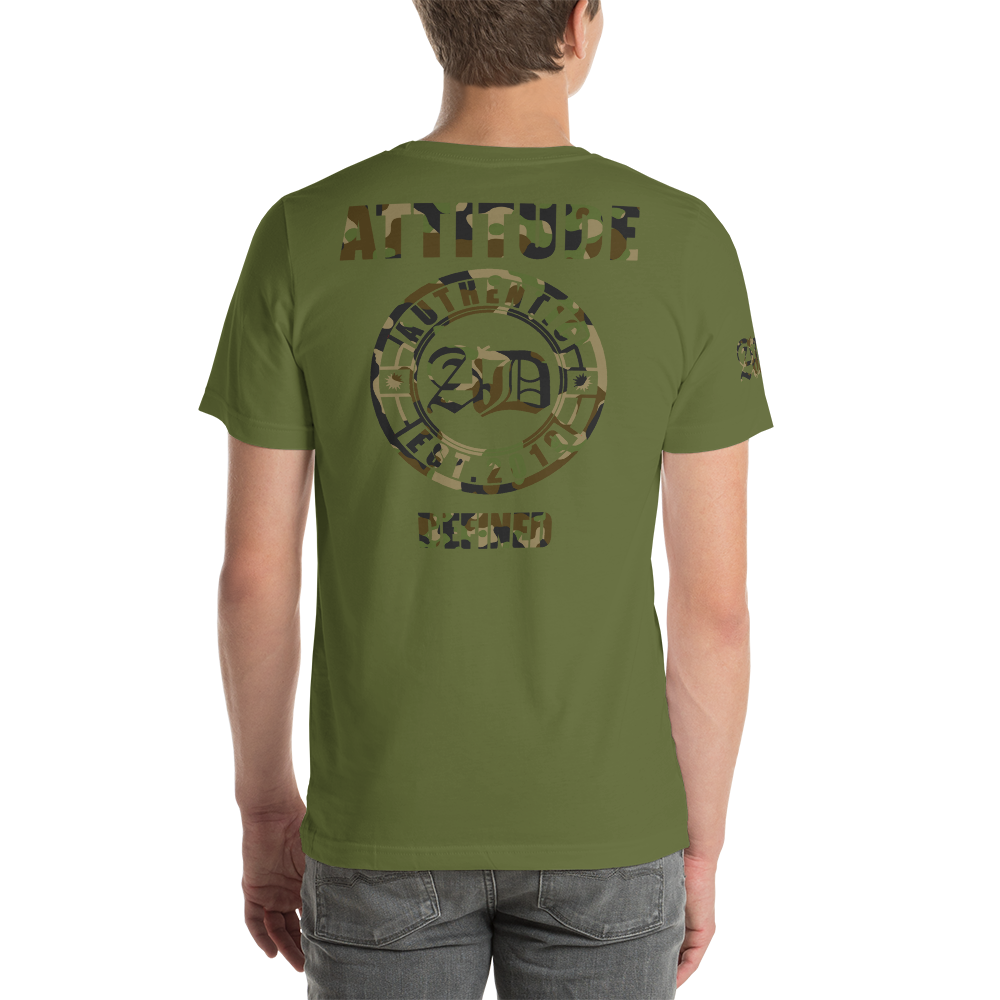 AD Mens Short Sleeve Camouflage Logo