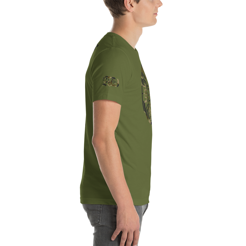 AD Mens Short Sleeve Camouflage Logo