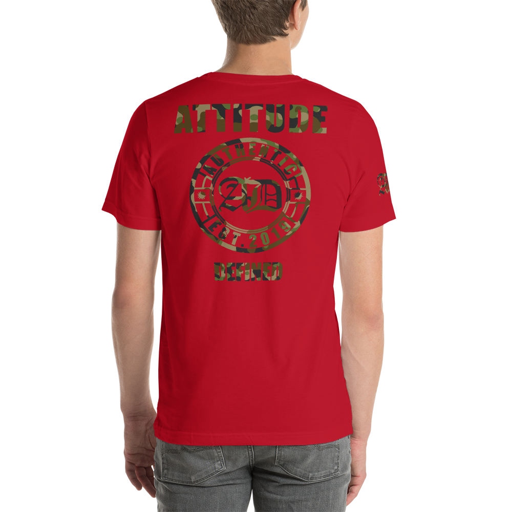AD Mens Short Sleeve Camouflage Logo