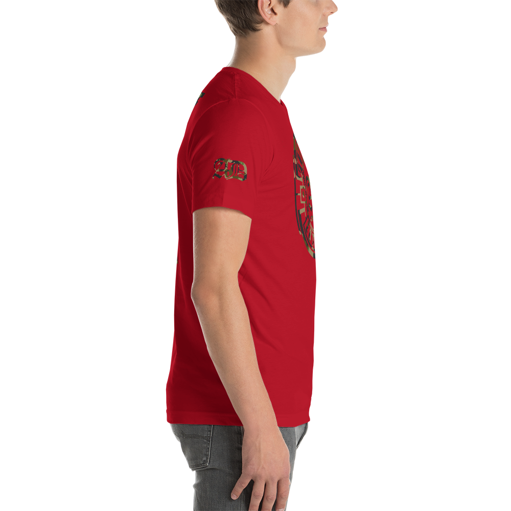 AD Mens Short Sleeve Camouflage Logo