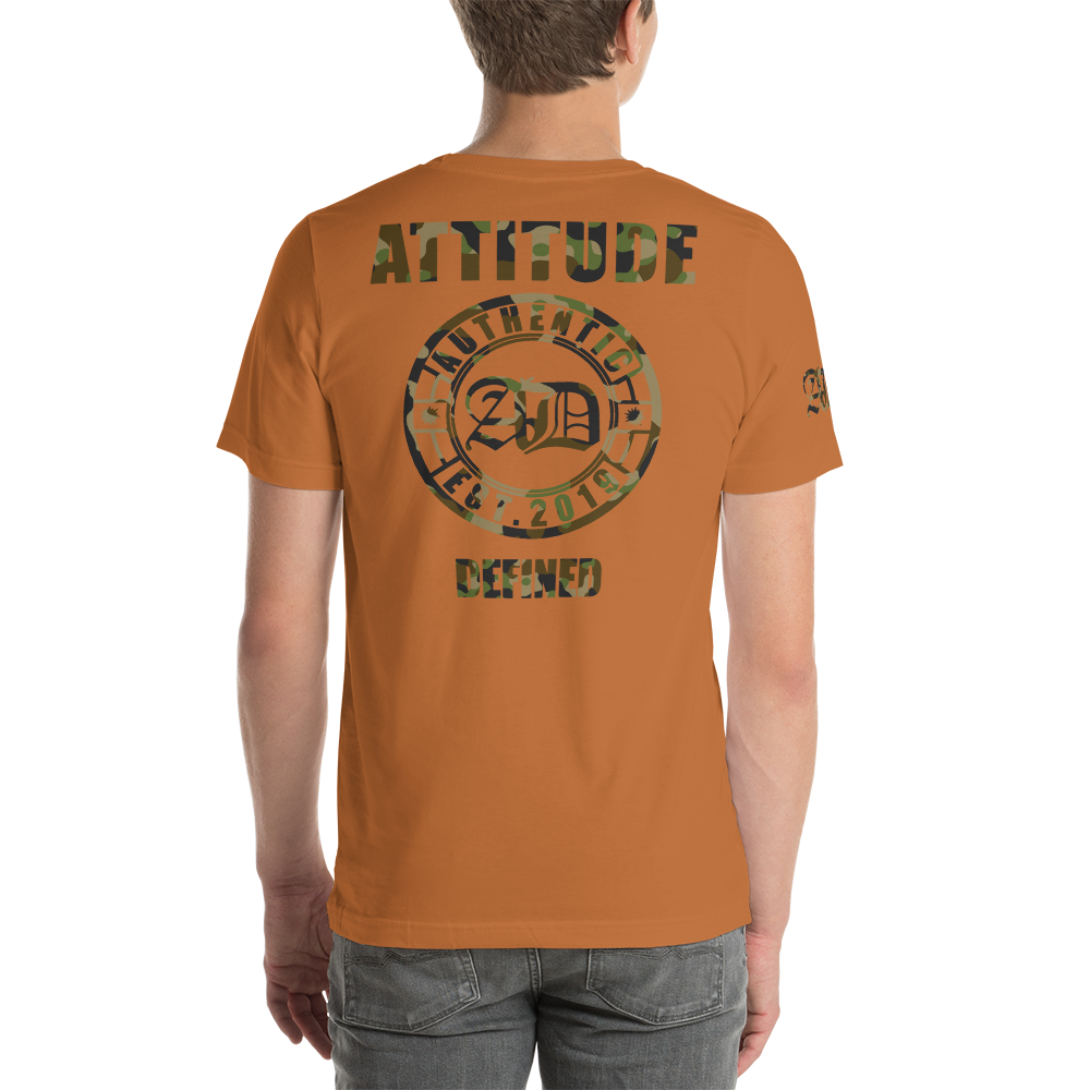 AD Mens Short Sleeve Camouflage Logo