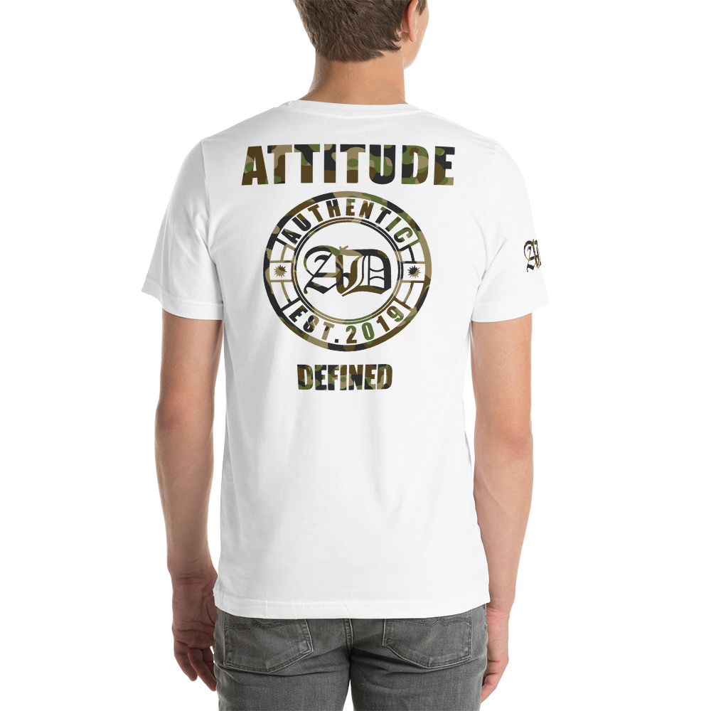 AD Mens Short Sleeve Camouflage Logo