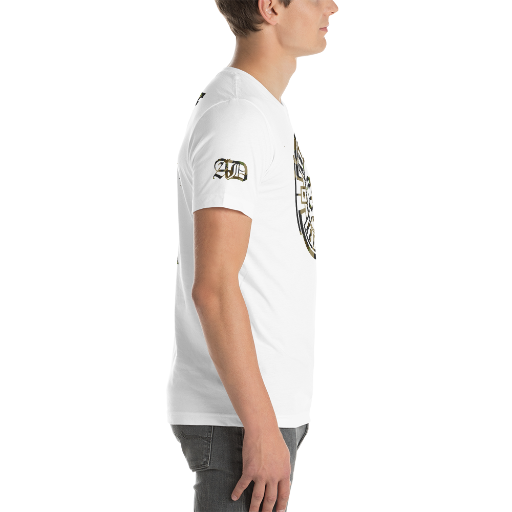 AD Mens Short Sleeve Camouflage Logo