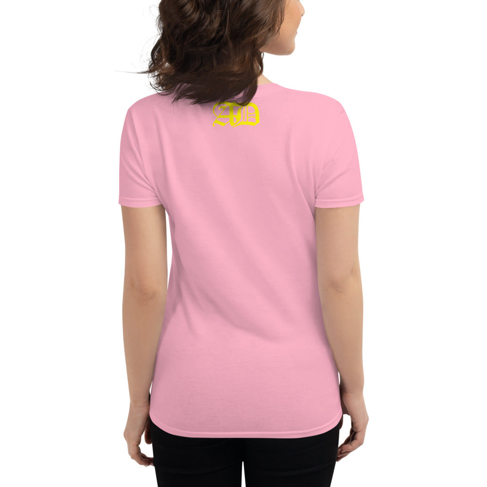 AD Womens short sleeve Yellow Logo