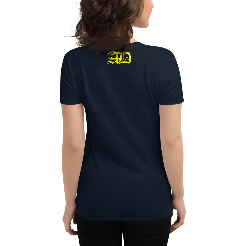 AD Womens short sleeve Yellow Logo