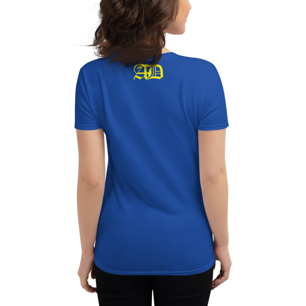 AD Womens short sleeve Yellow Logo