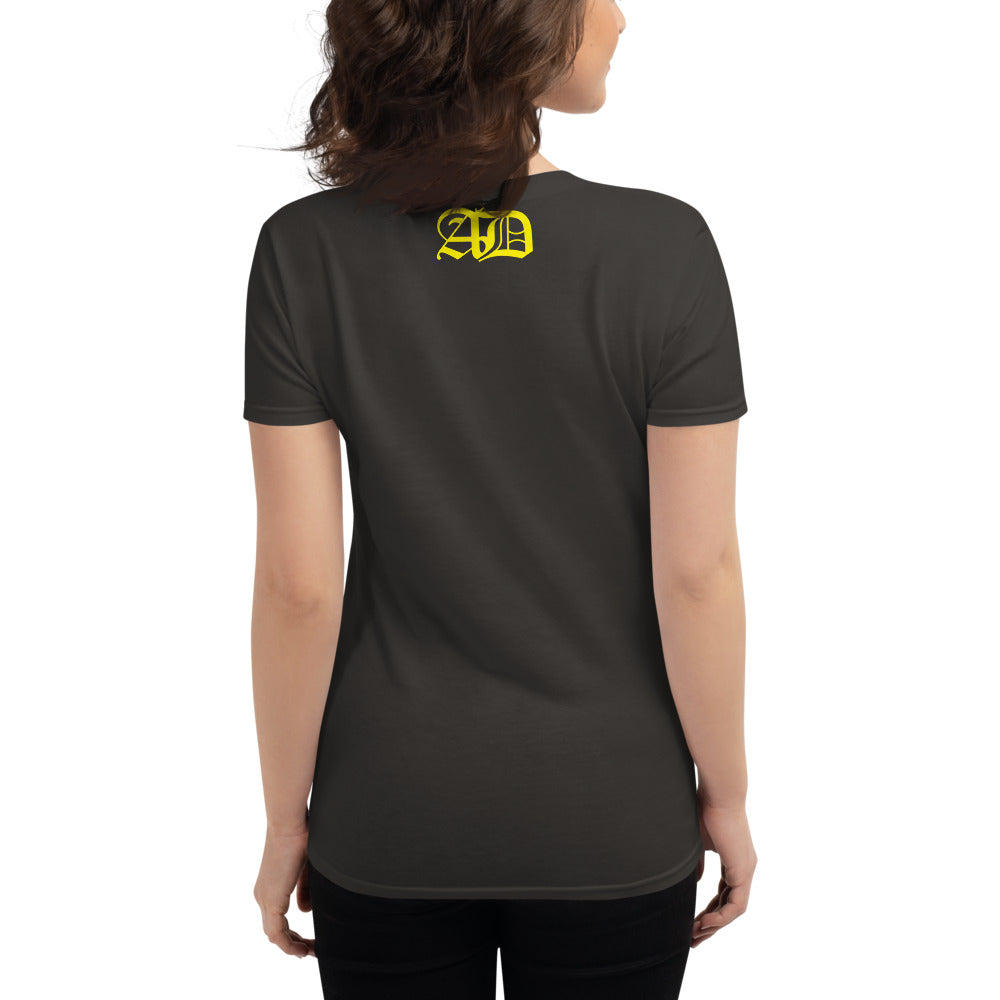 AD Womens short sleeve Yellow Logo